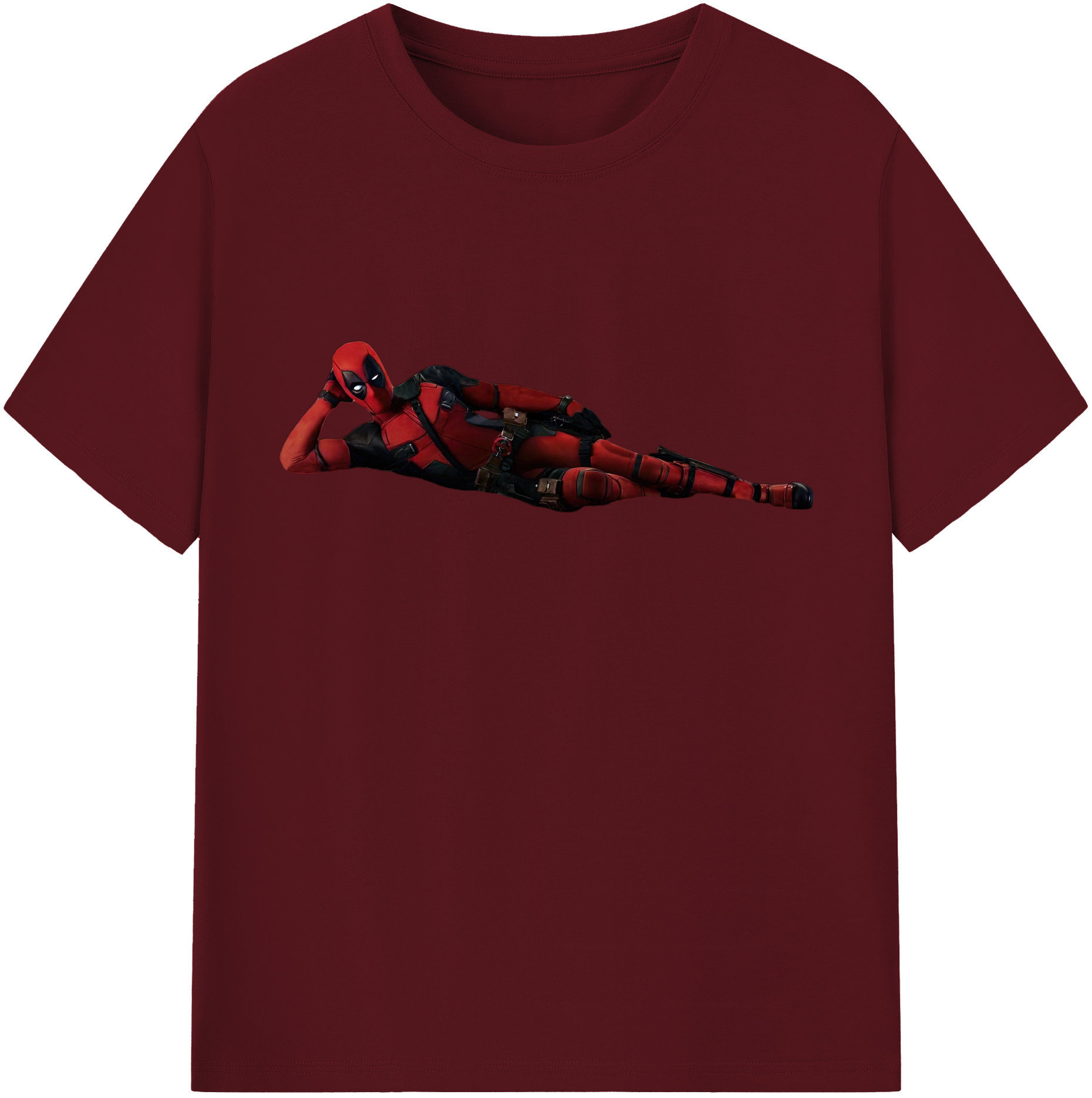 （画像用） Deadpool デッドプール 綿100％半袖Tシャツ（フロントプリント）